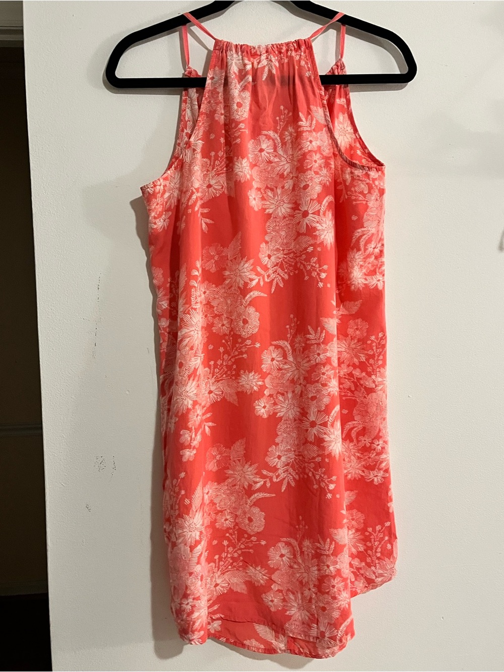 Gilligan & O’Malley Coral Floral Halter SunDress Island Lounge Wear Size Small - Picture 4 of 9
